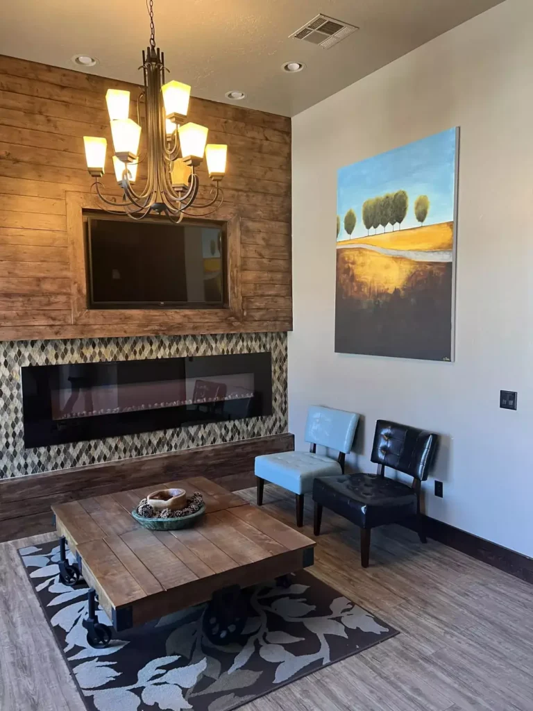 Patient waiting area at the Alturas Medical Weight Loss clinic in Meridian, Idaho